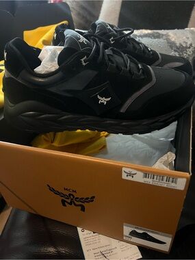 MCM Black and Gray Athletic Sneakers